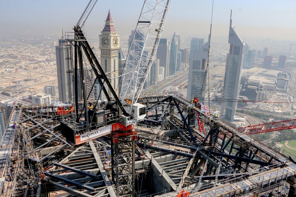Marrs M860DX working on top of the ICD Brookfield Place tower Dubai