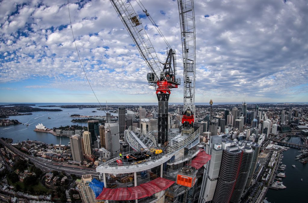 's bespoke M390D and recovery crane working on top of Crown